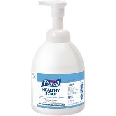 Purell® Healthcare Healthy Soap™ 2.0% CHG Antimicrobial Foam, Countertop Pump Bottle, 535 ml, 21749-0225-56 thumbnail 5