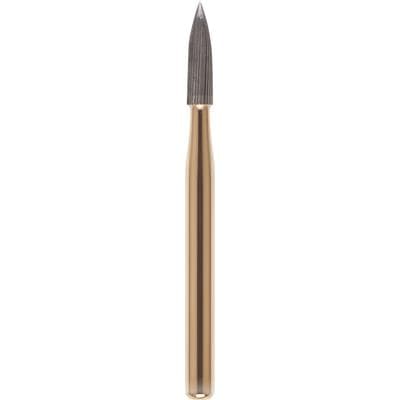Midwest® Fine Finish Trimming and Finishing Carbide Bur, FG, Needle Shape, 30-Blade, #9904, 1.4 mm Head Diameter, 5.2 mm Head Length, 10/Pkg thumbnail 3