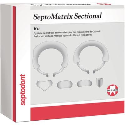 Septodont SeptoMatrix Sectional Matrix System Kit, 100 Assorted Matrices, 2 Reinforced Rings, 14 Silicone Tips, 01C4010 thumbnail 5