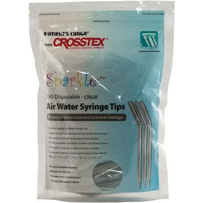 Crosstex Sparkle Disposable Air/Water Syringe Tips, Clear, 250/Bag, BCSAWSCL thumbnail 16