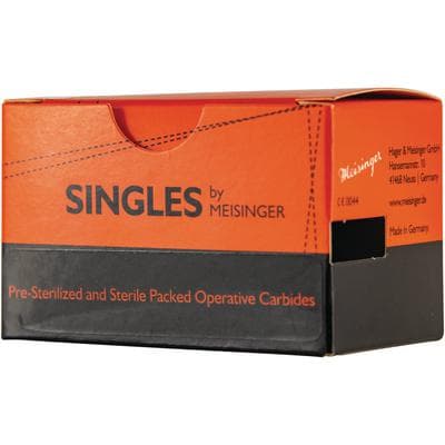 Meisinger Singles Sterile Carbide Bur, FG, Round, #1/2, 0.06 mm Head Diameter, 25/Pkg thumbnail 2