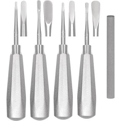 Hu-Friedy Luxating Elevator Kit #510, Large Tapered Hexagon, 5-Piece Set with Sharpening Stone thumbnail 8