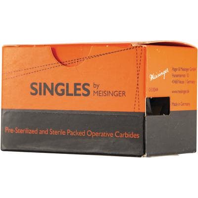 Meisinger FG Sterile-Packed Carbide Bur #1557, Cylinder Round End, 1.0 mm, Friction Grip, 25/Pack (HM31R-010-FG) thumbnail 5