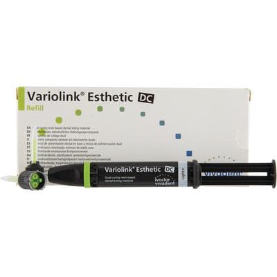 Variolink Esthetic DC Luting Cement Refill, Light+ Shade, 5g Automix Syringe, 10 Mixing Tips, 666117WW thumbnail 15