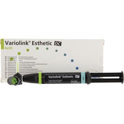 Variolink Esthetic DC Dual-Cure Luting Cement Refill, Light Shade, 5g Automix Syringe, 10 Mixing Tips, 666118WW thumbnail 14