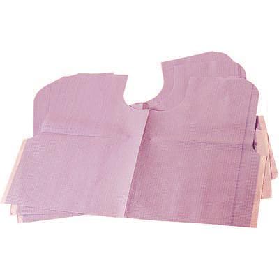 TIDI Everyday Endo/Prophy Bib, 29" x 21", Mauve, Tissue/Poly/Tissue, Contour Neck, 100/Case, 917486 thumbnail 11