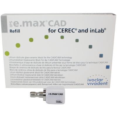 IPS e.max CAD LT (Low Translucency) Milling Blocks, Shade A4, Size C14, for CEREC/inLab, 5/Pkg thumbnail 10
