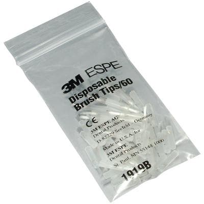 3M Disposable Applicator Brush Tips, 1919B, White, 60/Pkg thumbnail 19