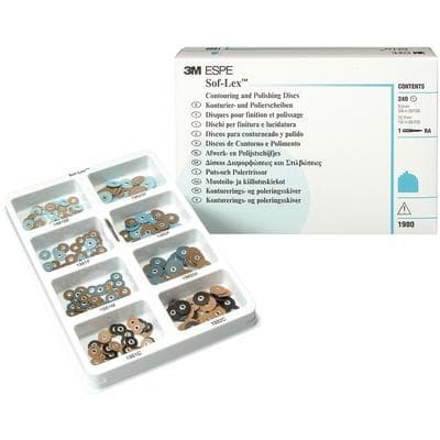 3M™ Sof-Lex™ Contouring and Polishing Discs Kit, Pop-On, Assorted Grits, 3/8" and 1/2" Diameters, 1 RA Mandrel, 1980 thumbnail 16