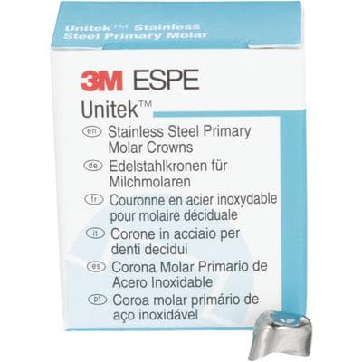 3M Unitek Stainless Steel Primary Molar Crown, Upper Right First Molar, Size 1 (1UR1), 5/Box, 900121 thumbnail 15