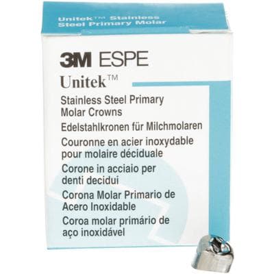 3M Unitek Stainless Steel Primary Molar Crowns, Lower Right First Molar, Size 1 (LR1), 5/Box, 900141 thumbnail 15