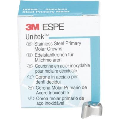 3M Unitek Stainless Steel Primary Molar Crown, Upper Right First Molar, Size 2 (UR2), 5/Pk, 900122 thumbnail 17