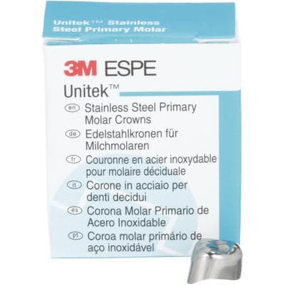 3M Unitek Stainless Steel Primary Molar Crown, Upper Right First Molar, Size 3 (UR3), 5/Box, 900123 thumbnail 16