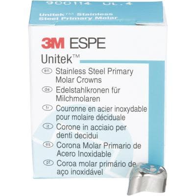 3M Unitek Stainless Steel Primary Molar Crowns, Upper Left First Molar, Size 4 (UL4), 5/Box, 900114 thumbnail 16