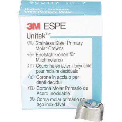 3M Unitek Stainless Steel Primary Molar Crowns, Upper Left First Molar, Size 7 (UL7), 5/Box, 900117 thumbnail 16