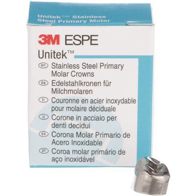 3M Unitek Stainless Steel Primary Molar Crown, Lower Left First Molar, Size 7 (LL7), 5/Box, 900137 thumbnail 16