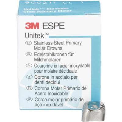 3M Unitek Stainless Steel Primary Molar Crown, 2nd Primary Molar, Upper Left, Size 1 (UL1), 5/Pk, 900211 thumbnail 17