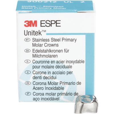 3M Unitek Stainless Steel Primary Molar Crowns, Upper Left Second Primary Molar, Size 2 (UL2), 5/Box, 900212 thumbnail 15