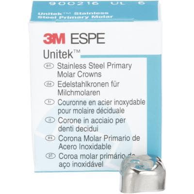 3M Unitek Stainless Steel Primary Molar Crowns, Upper Left Second Primary Molar, Size 6 (UL6), 5/Bx, 900216 thumbnail 15