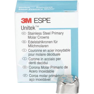 3M Unitek Stainless Steel Primary Molar Crowns, Upper Right Second Primary Molar, Size 7 (UR7), 5/Box, 900227 thumbnail 15