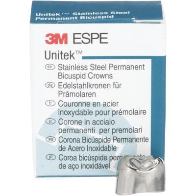 3M Unitek Stainless Steel Permanent Bicuspid Crown, Upper Right First Bicuspid, Size 5 (5UR), 5/Box, 900525 thumbnail 16