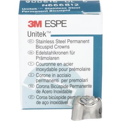 3M Unitek Permanent Stainless Steel Crown, Upper Left First Bicuspid, Size 5 (UL-5), Box of 5, 900515 thumbnail 15