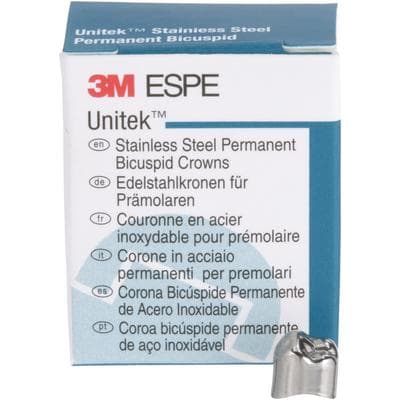 3M Unitek Stainless Steel Permanent Bicuspid Crown, Lower Right Second Bicuspid, Size 0, Box of 5, 900640 thumbnail 14