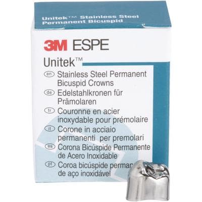3M Unitek Stainless Steel Permanent Bicuspid Crown, Lower Right Second Bicuspid, Size 4 (4LR), 5/Box, 900644 thumbnail 15