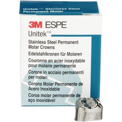 3M Unitek Stainless Steel Permanent Molar Crown, Upper Right First Molar, Size 2 (2UR), 5/Box, 900322 thumbnail 16