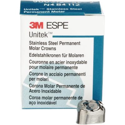 3M Unitek Stainless Steel Permanent Molar Crown, Upper Left First Molar, Size 2 (2UL), 5/Box, 900312 thumbnail 15
