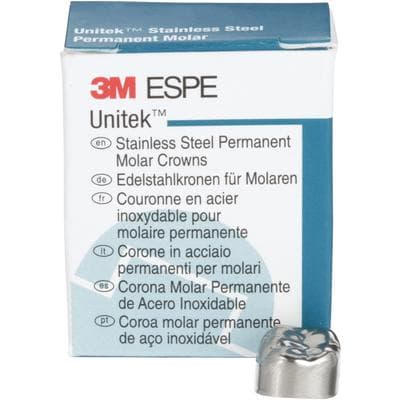 3M Unitek Stainless Steel Permanent Molar Crown, Lower Right First Molar, Size 2 (2LR), 5/Box, 900342 thumbnail 16