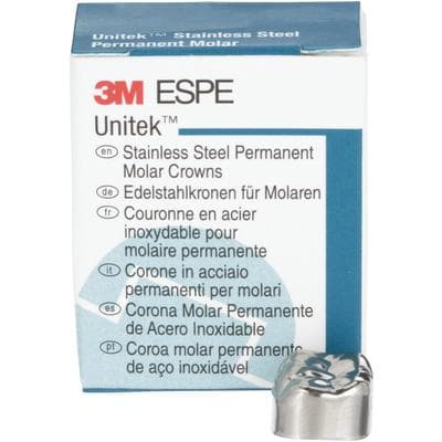 3M Unitek Stainless Steel Permanent Molar Crowns, Lower Right First Permanent Molar, Size 4 (4LR), 5/Box, 900344 thumbnail 17
