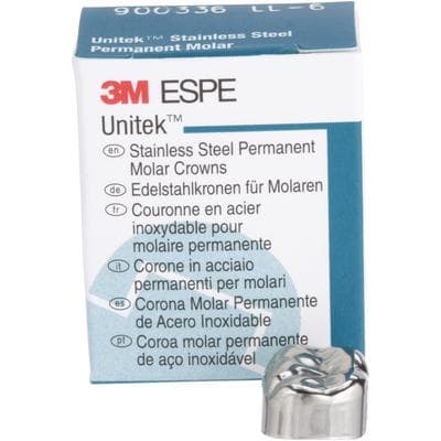 3M Unitek Stainless Steel Permanent Molar Crowns, Lower Left First Permanent Molar, Size 6 (LL6), 5/Box, 900336 thumbnail 16