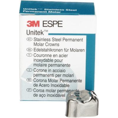 3M Unitek Stainless Steel Permanent Molar Crown, Upper Right First Molar, Size 7 (7UR), Box of 5, 900327 thumbnail 16