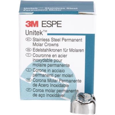 3M Unitek Permanent Stainless Steel Crowns, Lower Right Second Permanent Molar, Size 3LR, 5/Box, 900443 thumbnail 16