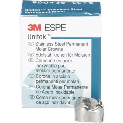 3M Unitek Stainless Steel Permanent Molar Crowns, Lower Left Second Permanent Molar, Size 5 (5LL), Box of 5, 900435 thumbnail 16