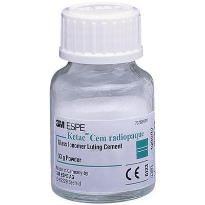 Ketac Cem Radiopaque Glass Ionomer Luting Cement, Powder Refill, 33 g, 1/Pk, 37211 thumbnail 18