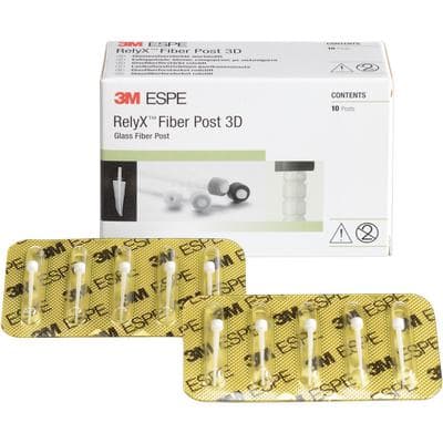 3M RelyX Fiber Post 3D Glass Fiber Post Refill, Size 0 (1.1mm), White, 10/Pack, 56948 thumbnail 13