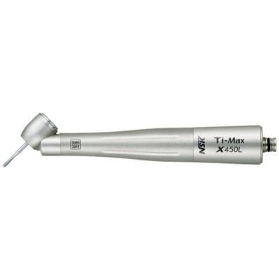 NSK Ti-Max X450 Series High Speed Air Handpiece, 45° Angle, Non-Optic, Push-Button Autochuck, Triple Spray, NSK Backend, P1088 thumbnail 5