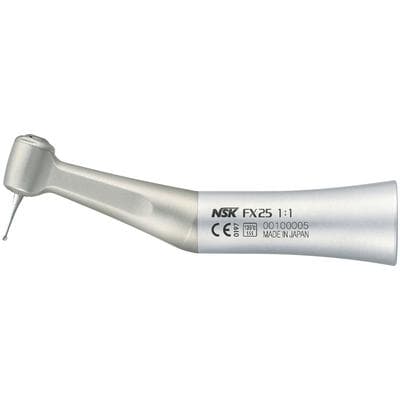 NSK FX Series FX25 Low Speed Air Contra Angle Handpiece, 1:1 Push-Button Autochuck, Non-Optic, 40,000 RPM thumbnail 4