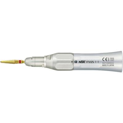 NSK FX Series FX65 Low Speed Air Straight Handpiece, 1:1 Direct Drive, Non-Optic, 40,000 rpm, Each thumbnail 4