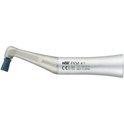 NSK FX57 Low Speed Air Prophylaxis Contra Angle Handpiece, 4:1 Reduction, Twist Tension Chuck, Non-Optic, 10.8mm thumbnail 3
