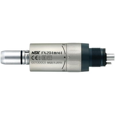 NSK FX204 M4 4-Hole Air Motor, Non-Optic, Low Speed, 25,000 rpm, E-Type Connection, Aluminum thumbnail 4