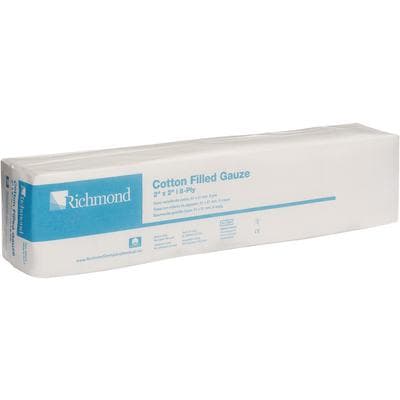 Sion Brands Cotton-Filled Exodontia Sponge, 2" x 2", 8-Ply, Non-Sterile, 5000/Case (25 Sleeves of 200) thumbnail 4