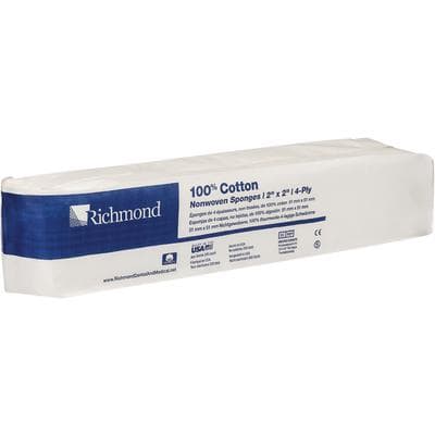 Sion Brands 100% Cotton Non-Woven Sponge, 2" x 2", Non-Sterile, 4-Ply, 5000/Case thumbnail 4