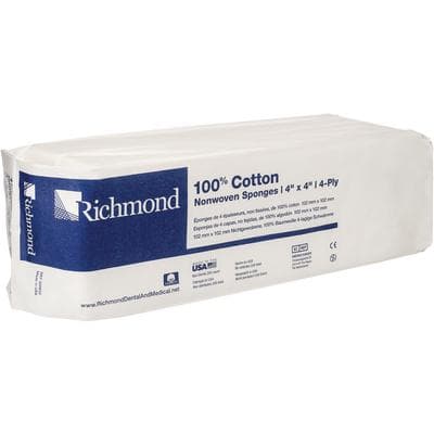 Sion Brands 100% Cotton Non-Woven Sponges, 4" x 4", Non-Sterile, 2000/Case thumbnail 4