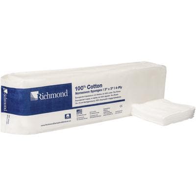 Sion Brands 100% Cotton Non-Woven Sponges, 3" x 3", 4-Ply, Non-Sterile, 4000/Case thumbnail 5