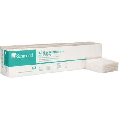Sion Brands All Gauze Sponge, 2" x 2", 8-Ply, Non-Sterile, 5000/Case thumbnail 3
