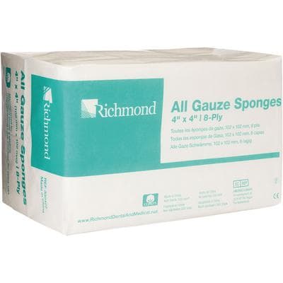 Sion Brands All Gauze Sponge, 4" x 4", 8-Ply, Non-Sterile, 4000/Case thumbnail 4