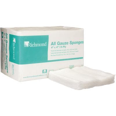 Sion Brands All Gauze Sponge, 4" x 4", 8-Ply, Non-Sterile, 4000/Case thumbnail 5